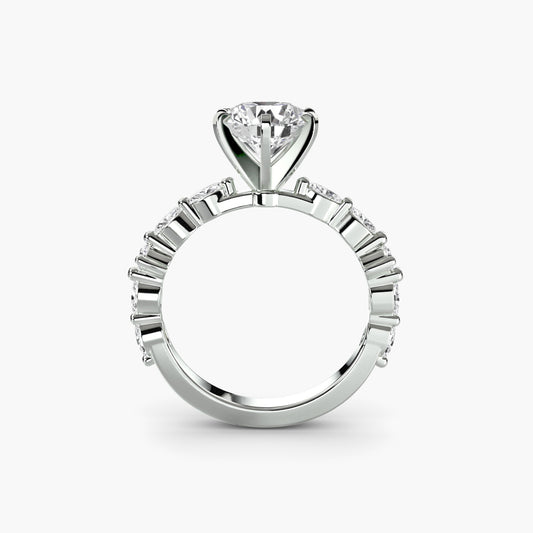 Miriam Solitaire with Eternity Pavé
