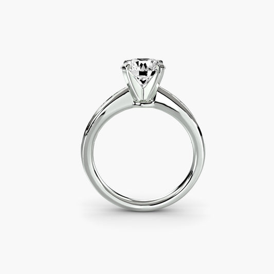 Saphira Solitaire with Pavé