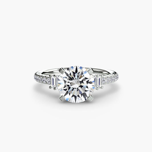 Evelyn Solitaire with Pavé