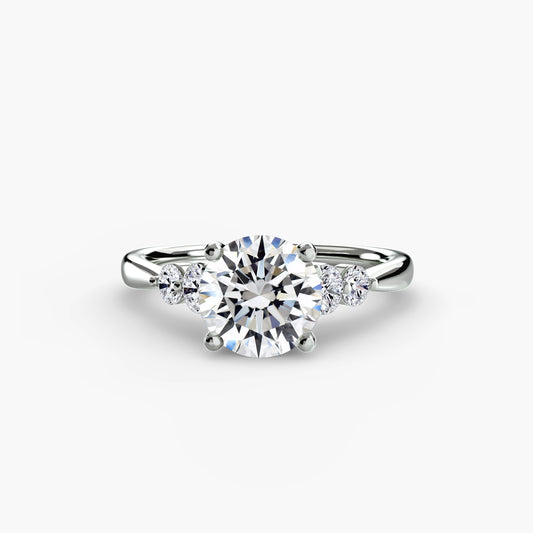 Avielle Solitaire with Shoulder Accents