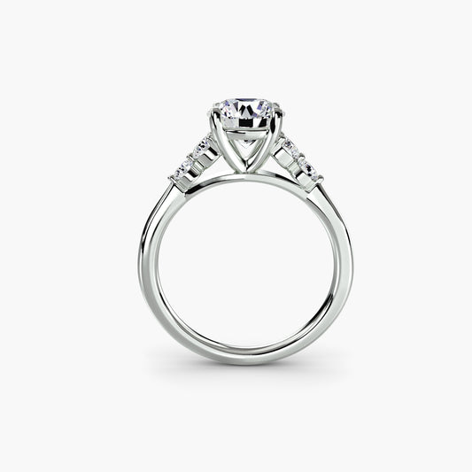 Avielle Solitaire with Shoulder Accents