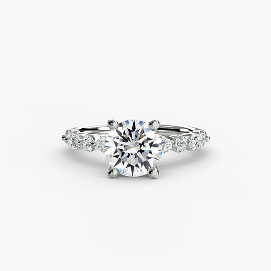 Alara Solitaire with Eternity Pavé