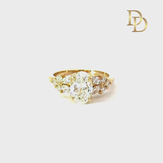The Solenne Floral Engagement Ring